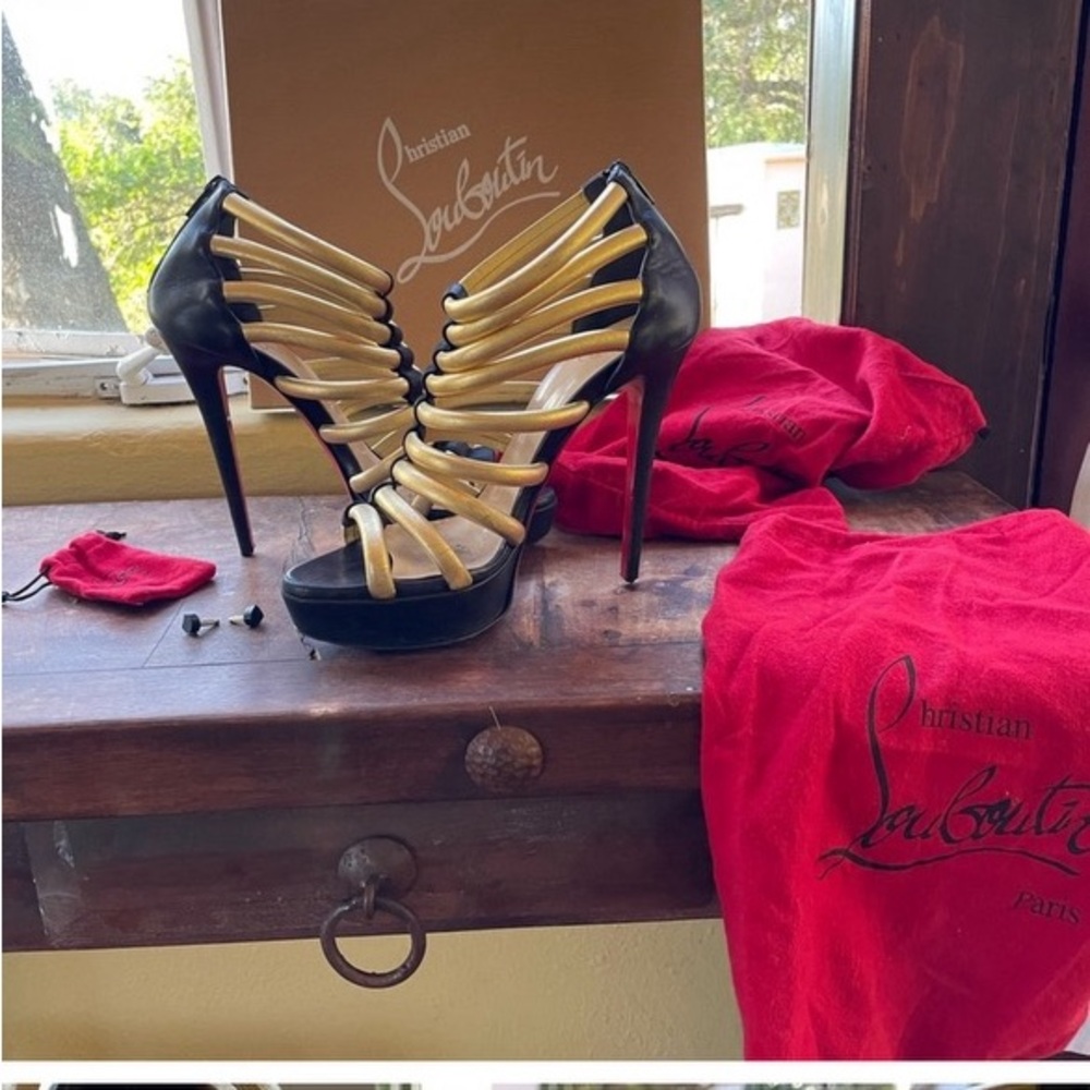 Christian Louboutin's! Hard to find Romaine Nappas!! Bootie, sandal, high heels